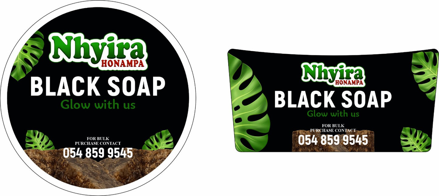 Unrefined Ghana black soap(Alata samina)