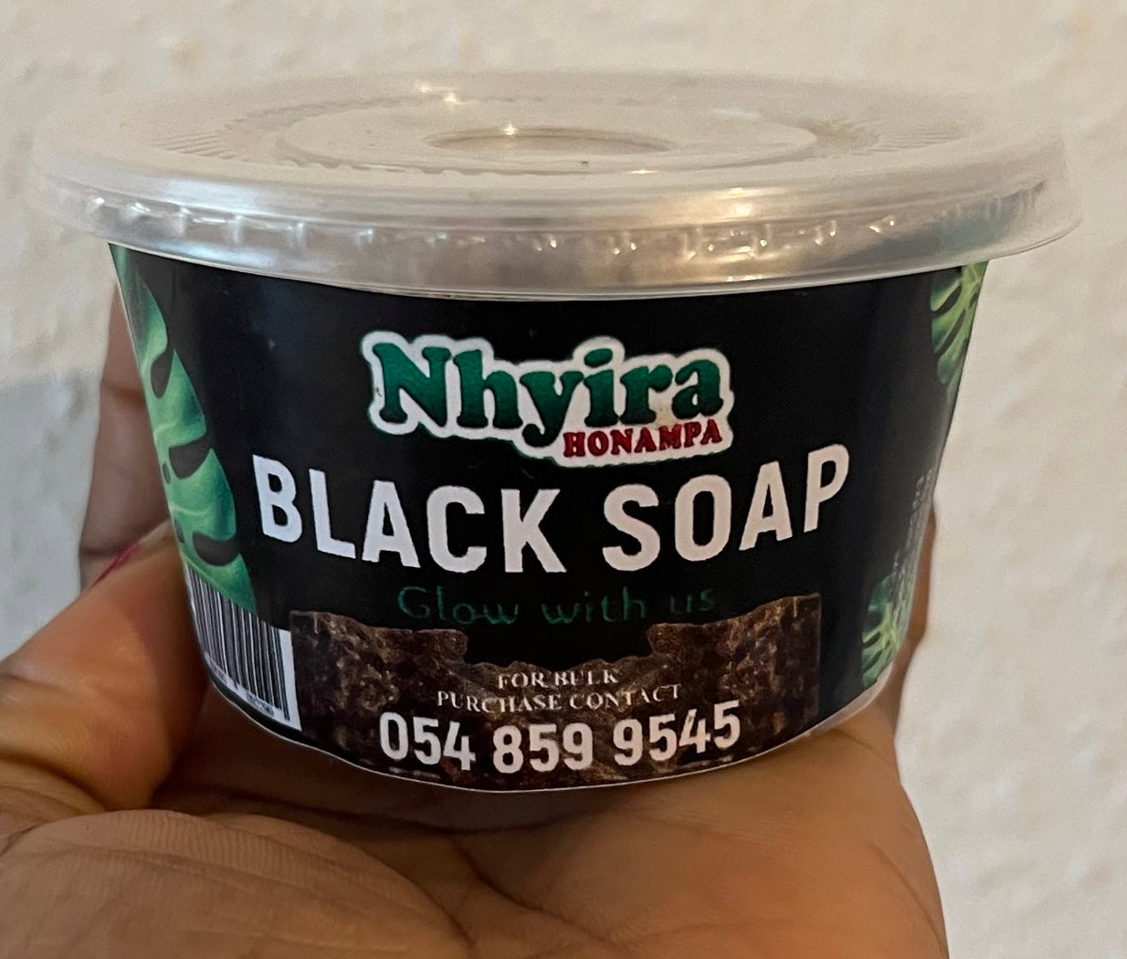 Unrefined Ghana black soap(Alata samina)