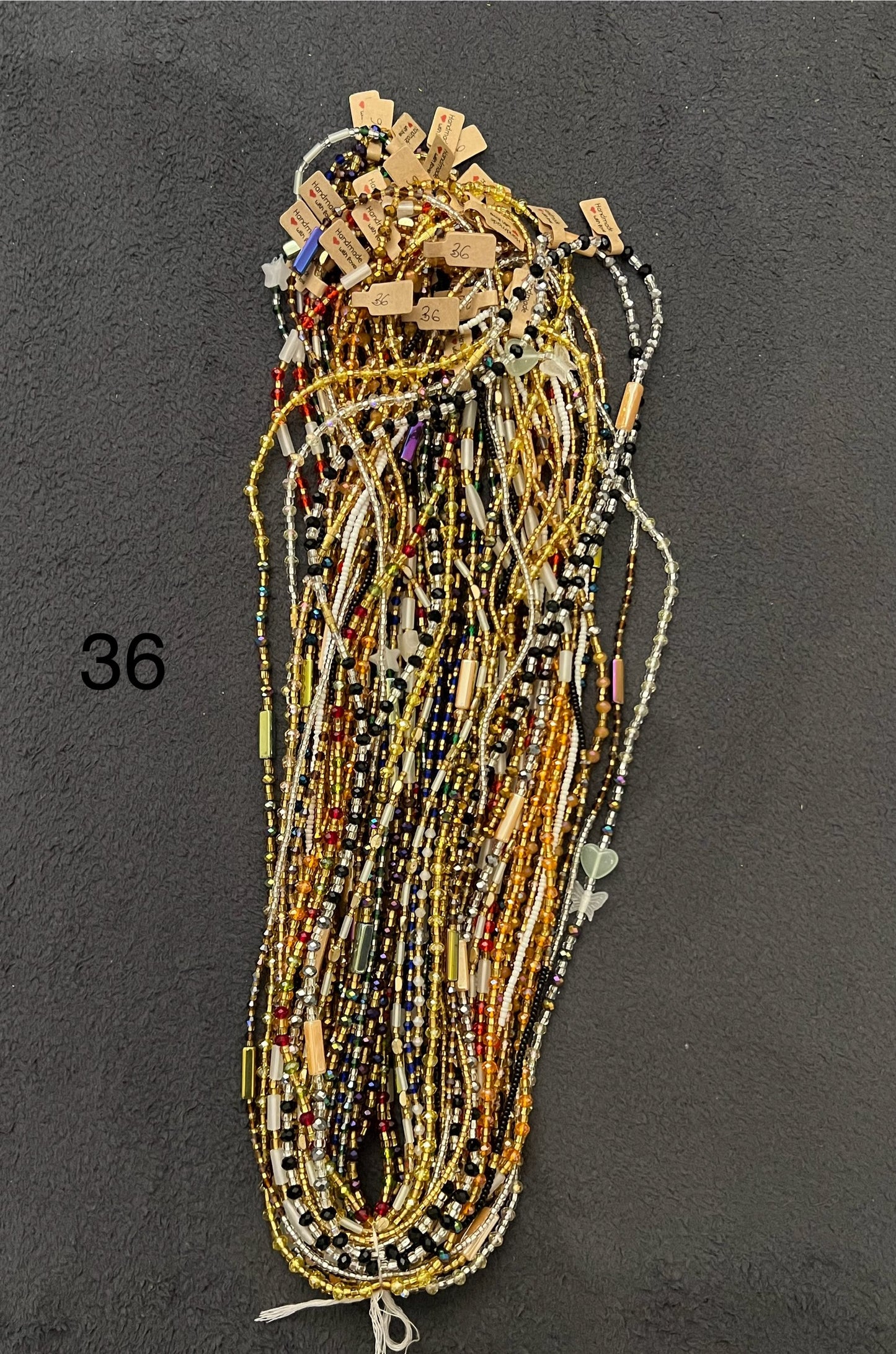 Authentic Handmade waist beads from Ghana