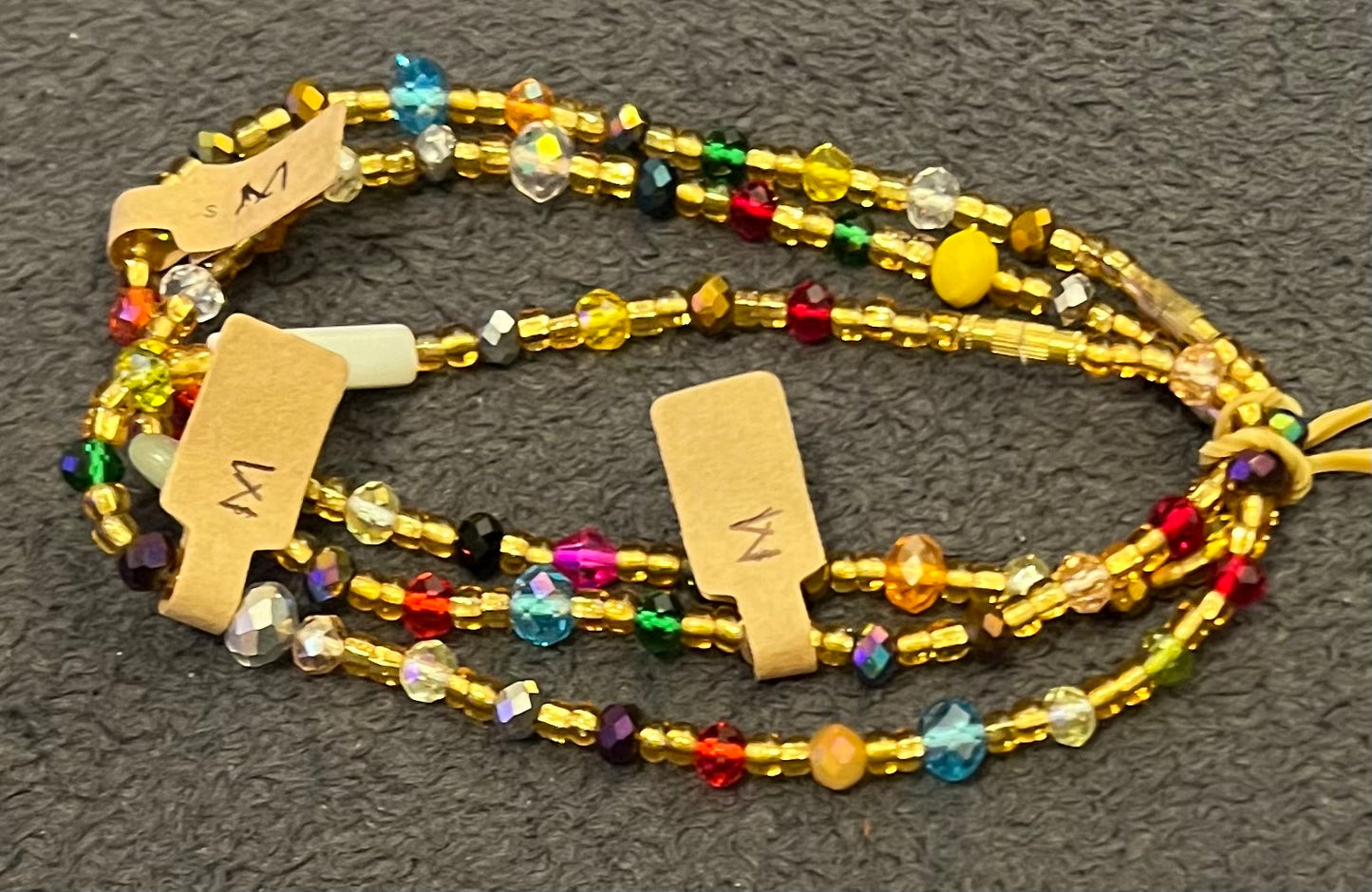 Colourful Handmade Ankle Beads from Ghana