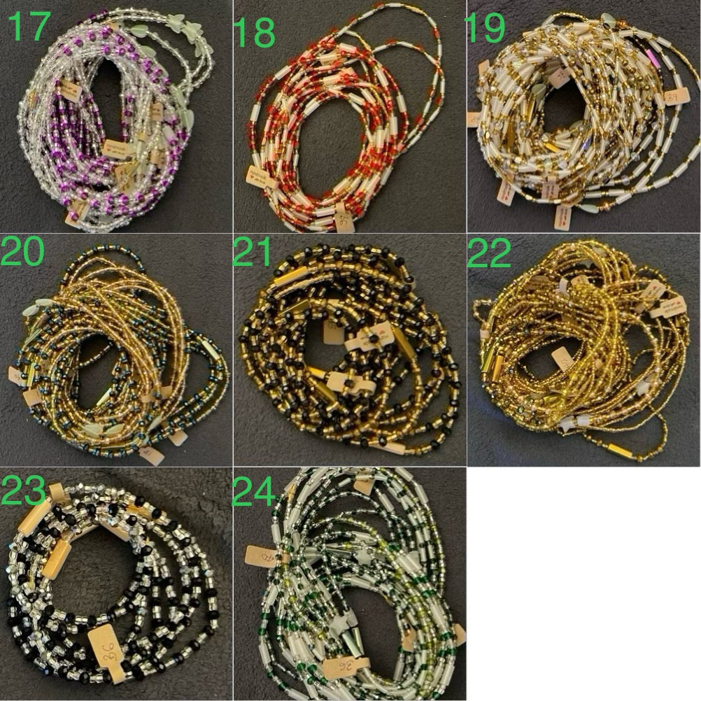 Authentic Handmade waist beads from Ghana